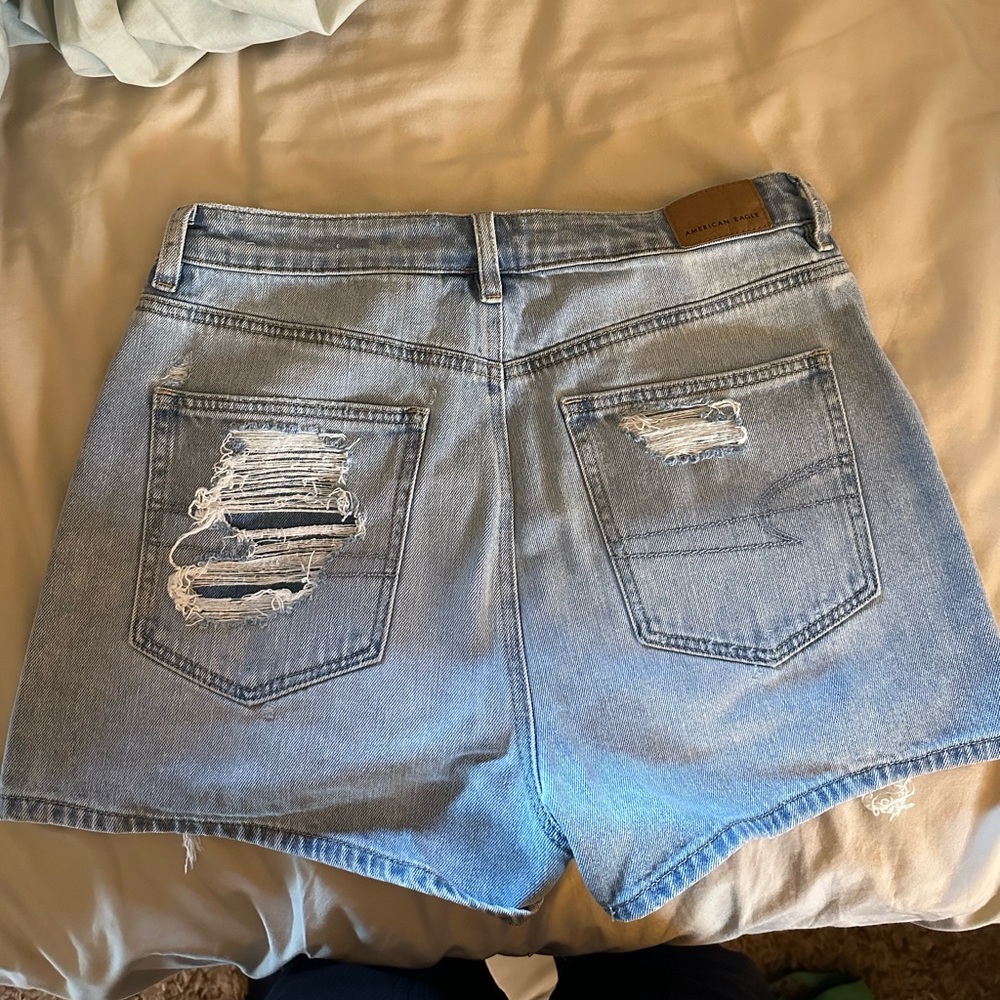 Ripped American Eagle Jean Shorts
